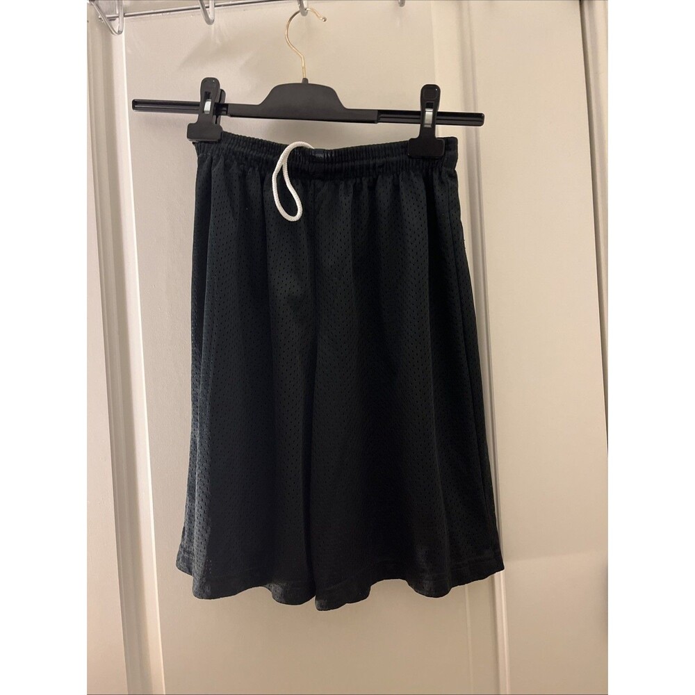 Boys Athletic Mesh Shorts Lined Pockets Size Unknown Black